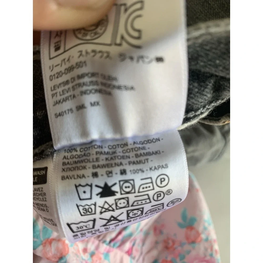 Levi's 501 men's pants, size 33x34, gray, 100% cotton